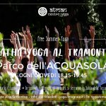 Yoga al tramonto al Parco